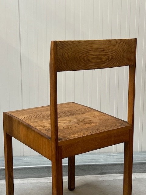 Jaren 60 eetkamerstoel vintage eettafelstoel minimalist, Ophalen, Gebruikt, Bruin, .