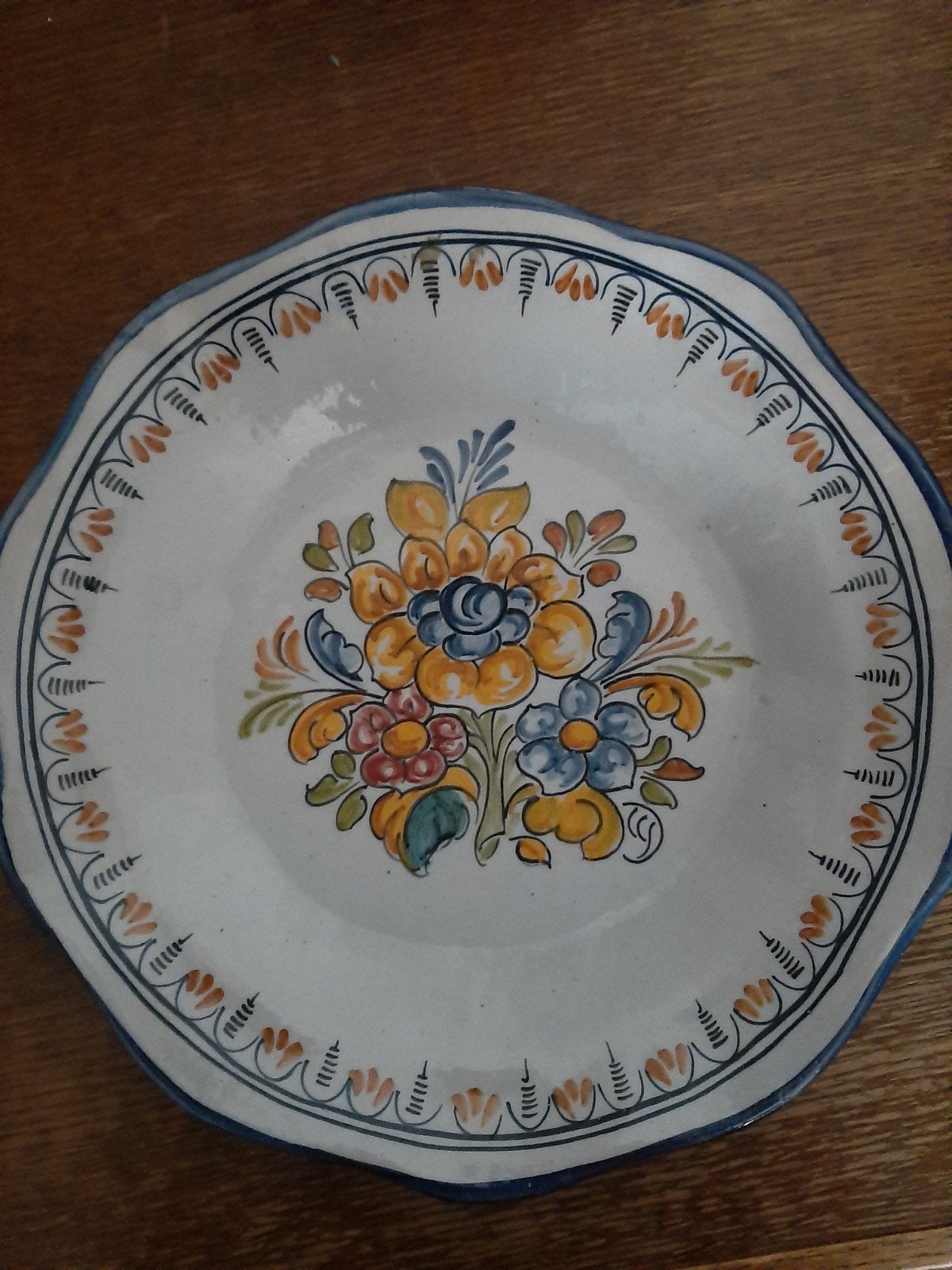 Talavera El Carmen Sierbord - Handgeschilderd, Antiek en Kunst, Ophalen