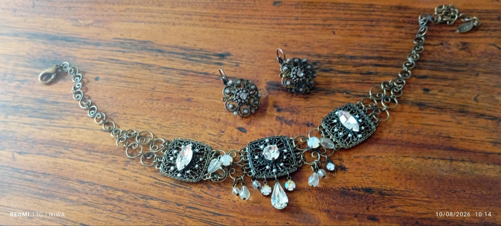jewel 'vintage styl'  set, Ophalen, Zo goed als nieuw, Overige materialen