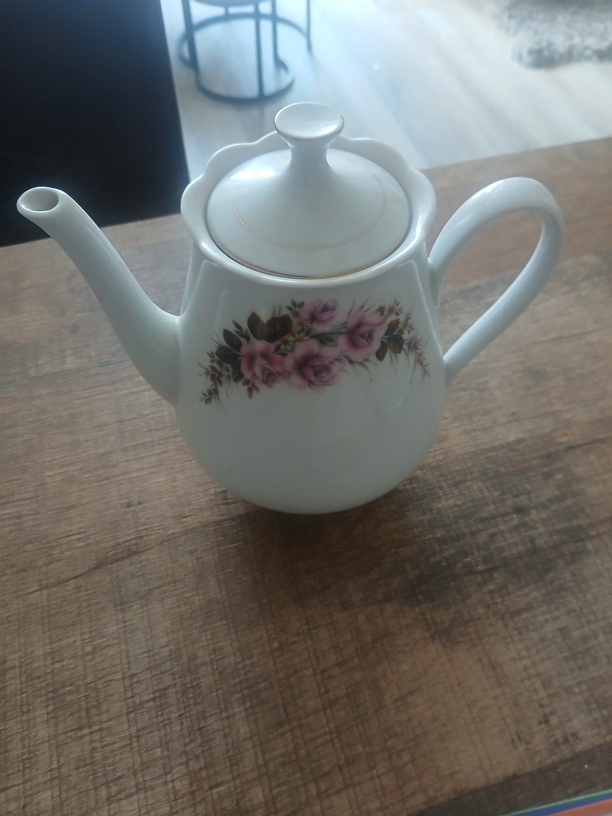 Vintage Royal Schwabap porseleinen theepot, Ophalen of Verzenden