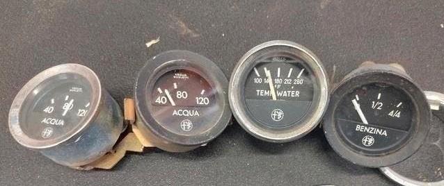Alfa Romeo acqua water temperatuur benzine meter instrument, Auto-onderdelen, Ophalen of Verzenden, Alfa Romeo