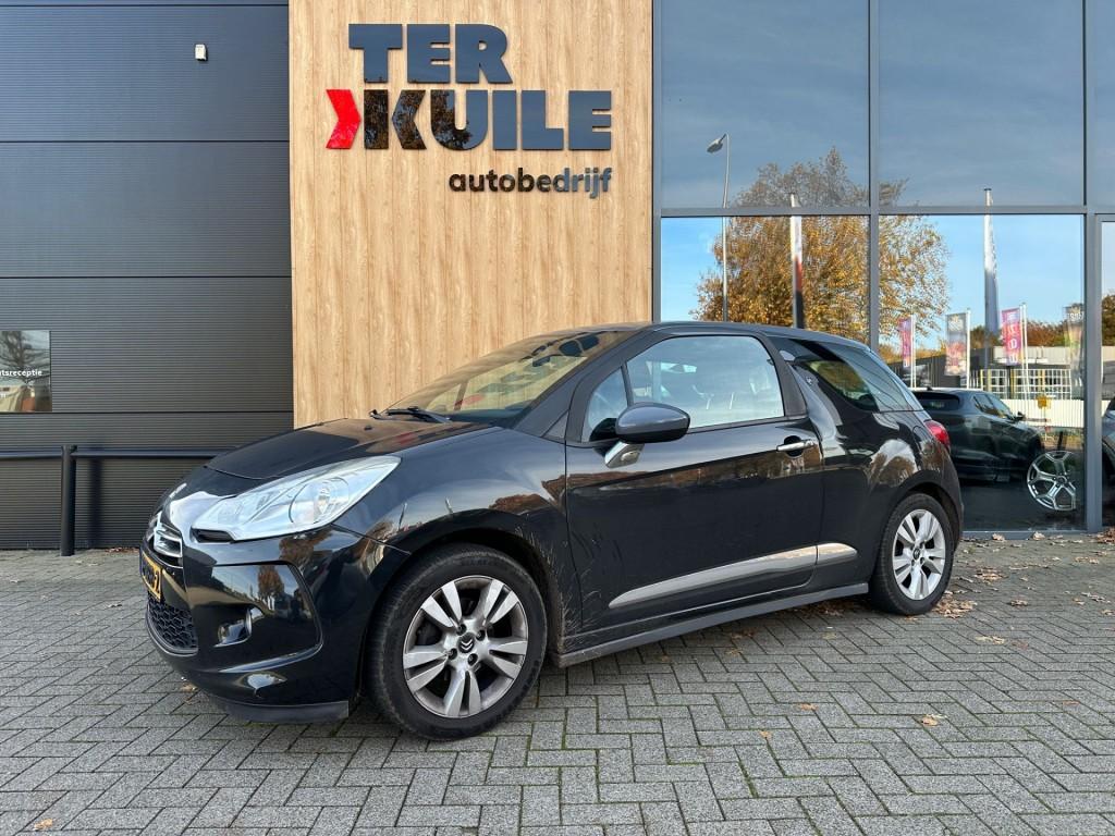 Citroen DS3 1.4 VTI So-Chic 2011 Leder int. LPG, Euro 5, Zwart, Leder, Bedrijf