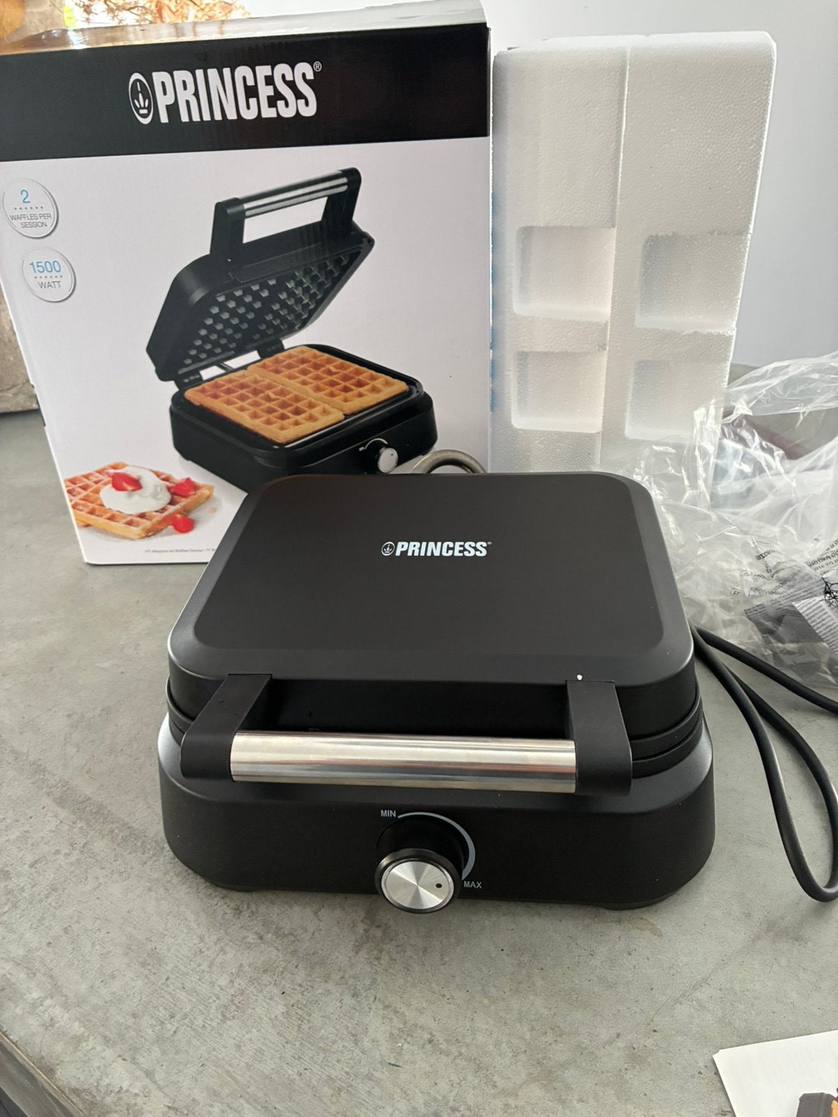Te koop Prinsess wafel ijzer nieuw in doos, Ophalen of Verzenden, Nieuw