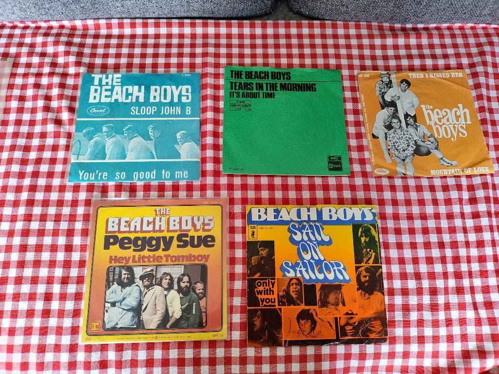 Beach Boys 7 inch Sloop John B /  Then I kissed her 5 stuks, Cd's en Dvd's, Vinyl Singles, Gebruikt, Fotohoes, Single, Ophalen of Verzenden