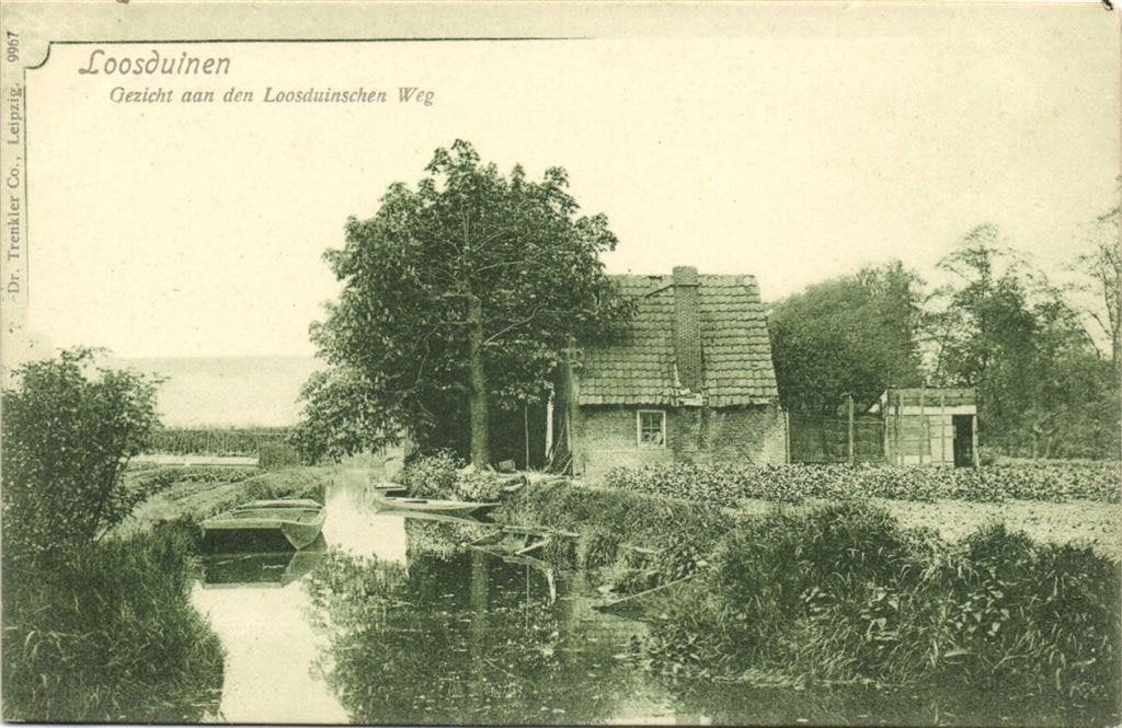 Loosduinen, Gezicht aan den Loosduinschen Weg - ongelopen, Verzamelen, Ansichtkaarten | Nederland, Ophalen of Verzenden, Voor 1920