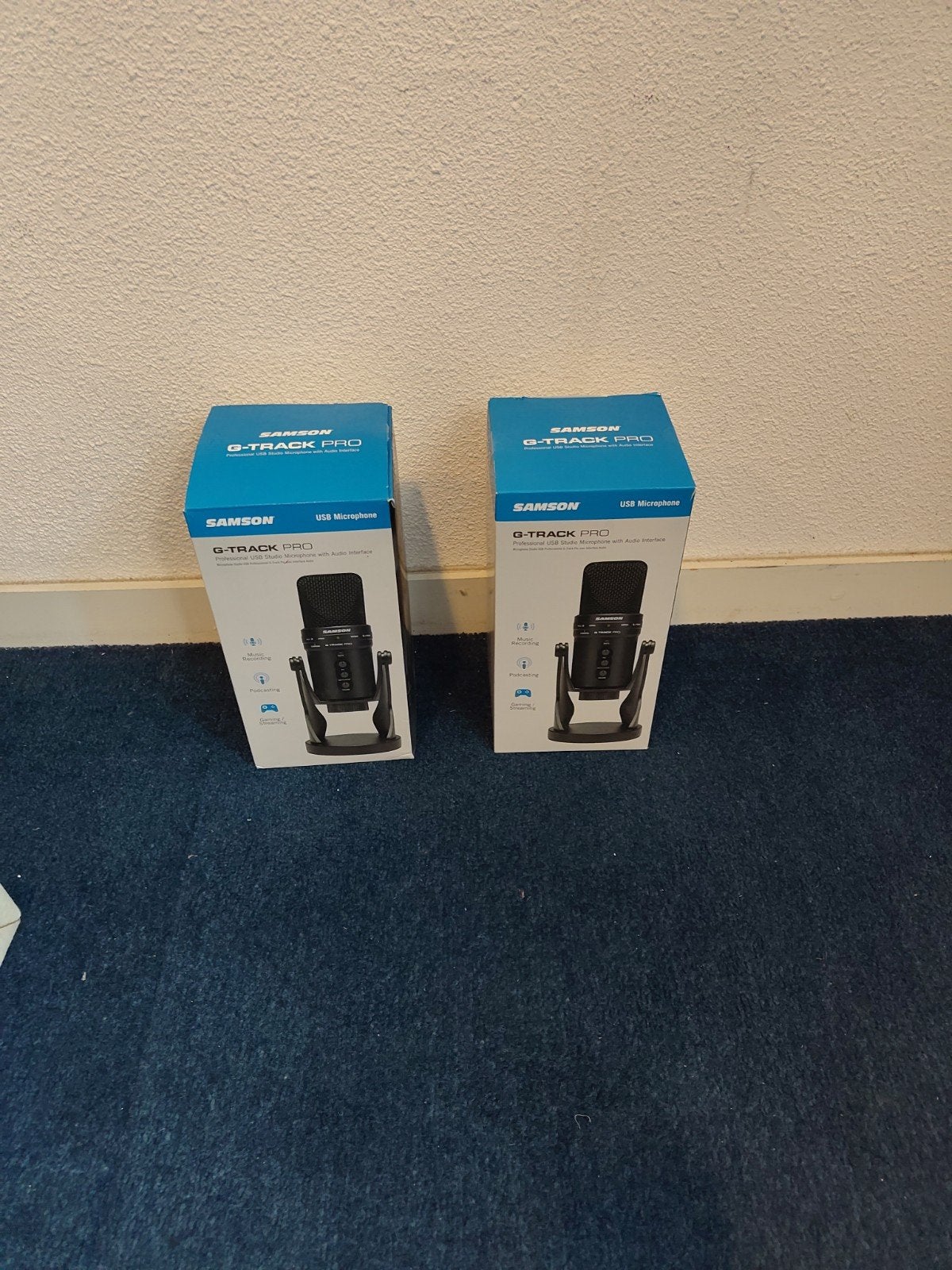 Samson G-Track Pro USB Microfoon met Audio Interface, Ophalen of Verzenden, Zo goed als nieuw, Studiomicrofoon