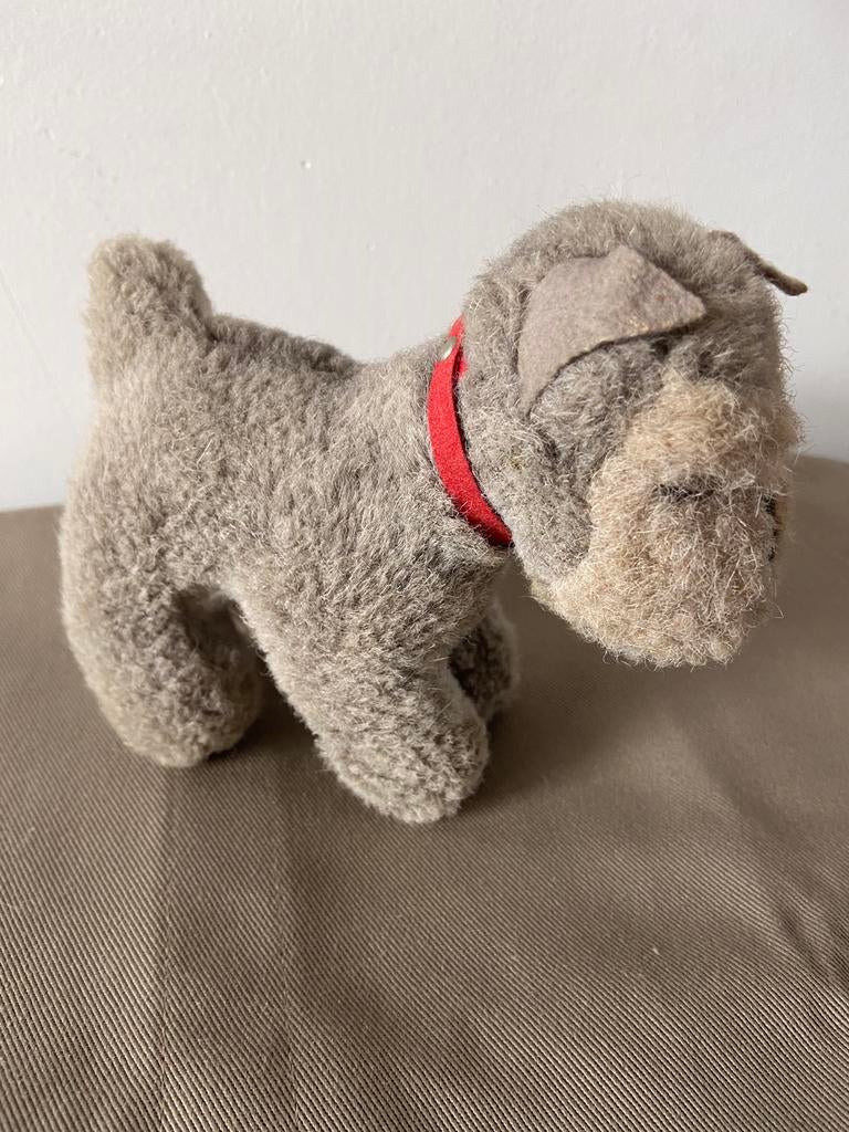 Steiff hondje cosy Schnauzer, 12cm, Ophalen of Verzenden, Zo goed als nieuw, Stoffen beer, Steiff