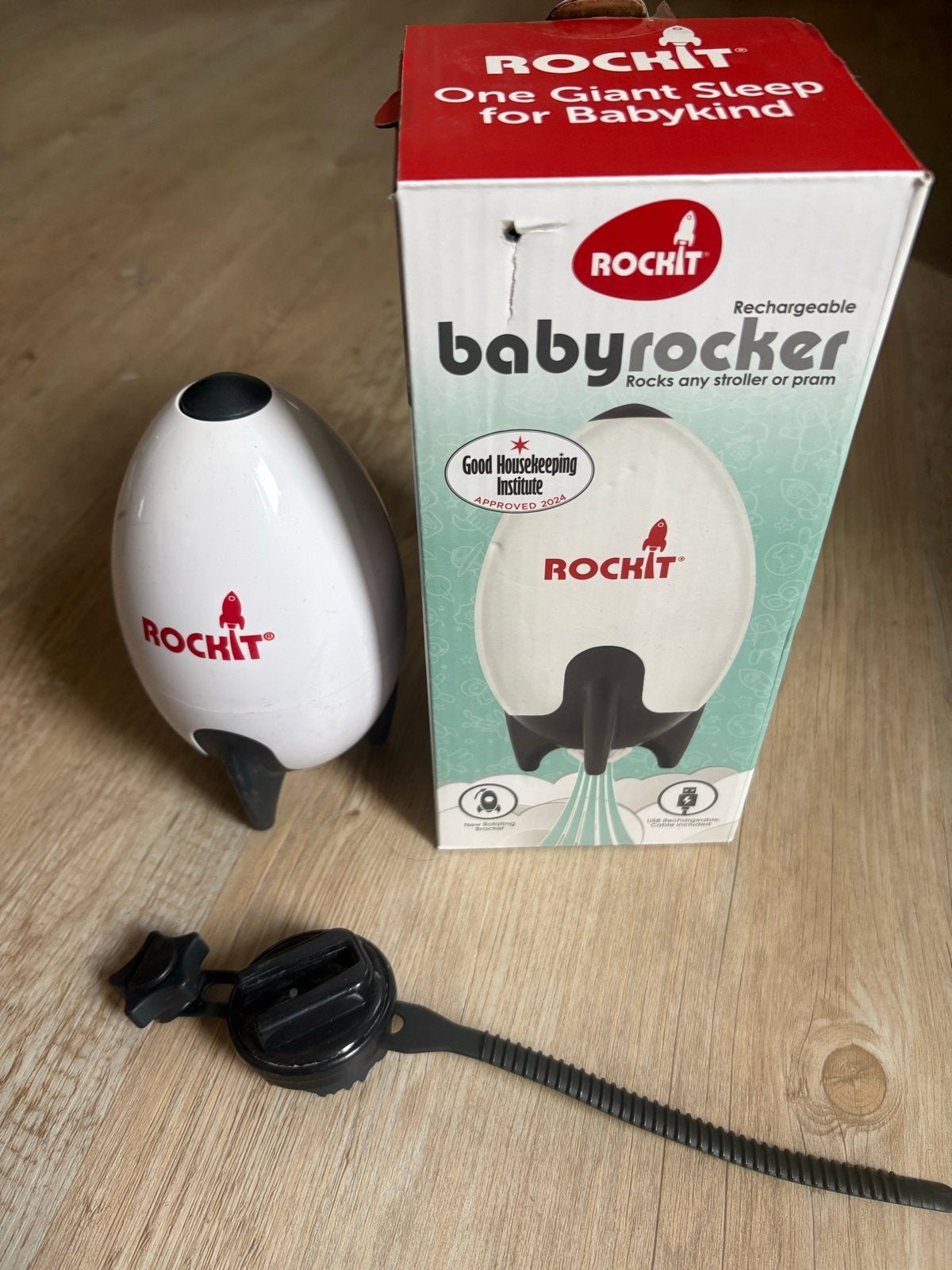 Rockit Babyrocker - Wieg Schommelaar op Accu, Ophalen of Verzenden, Zo goed als nieuw, Overige merken