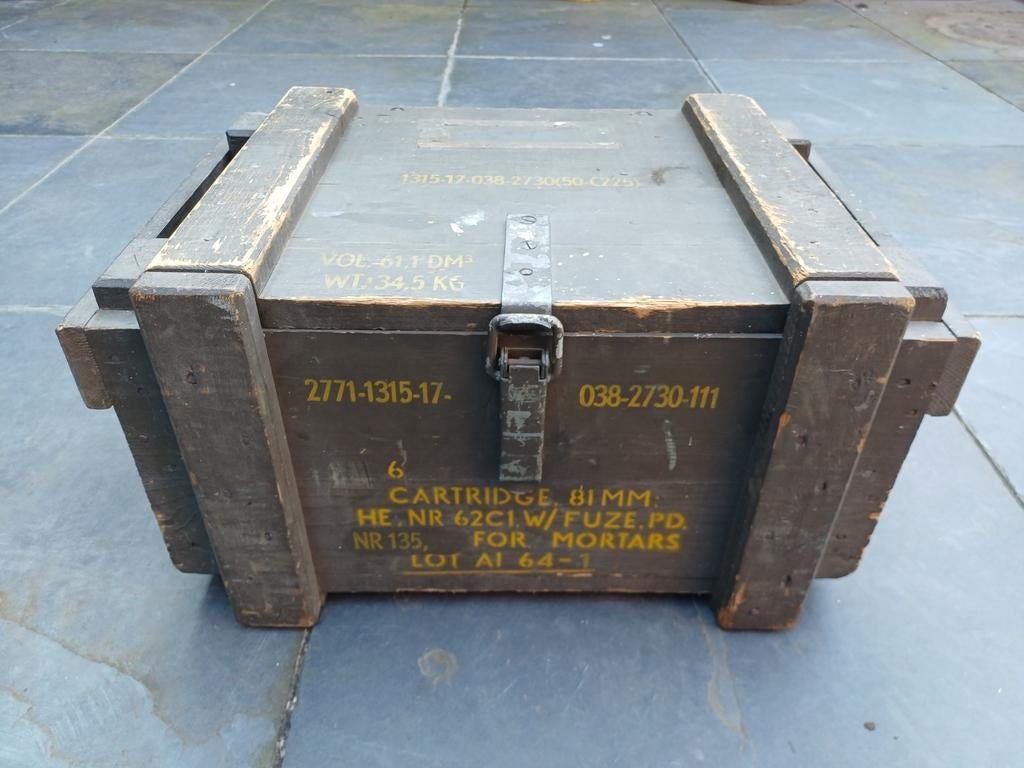 Originele munitie kist, Ophalen, Landmacht, Nederland, Kist of Geocache