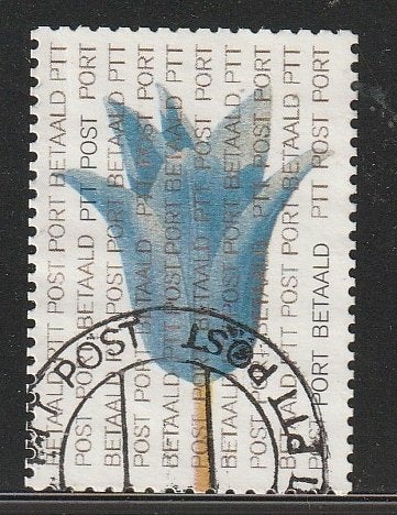 Nederland 2000 BZ3 Port Betaald Tulp blauw, Gest, Postzegels en Munten, Postzegels | Nederland, Ophalen of Verzenden, Na 1940