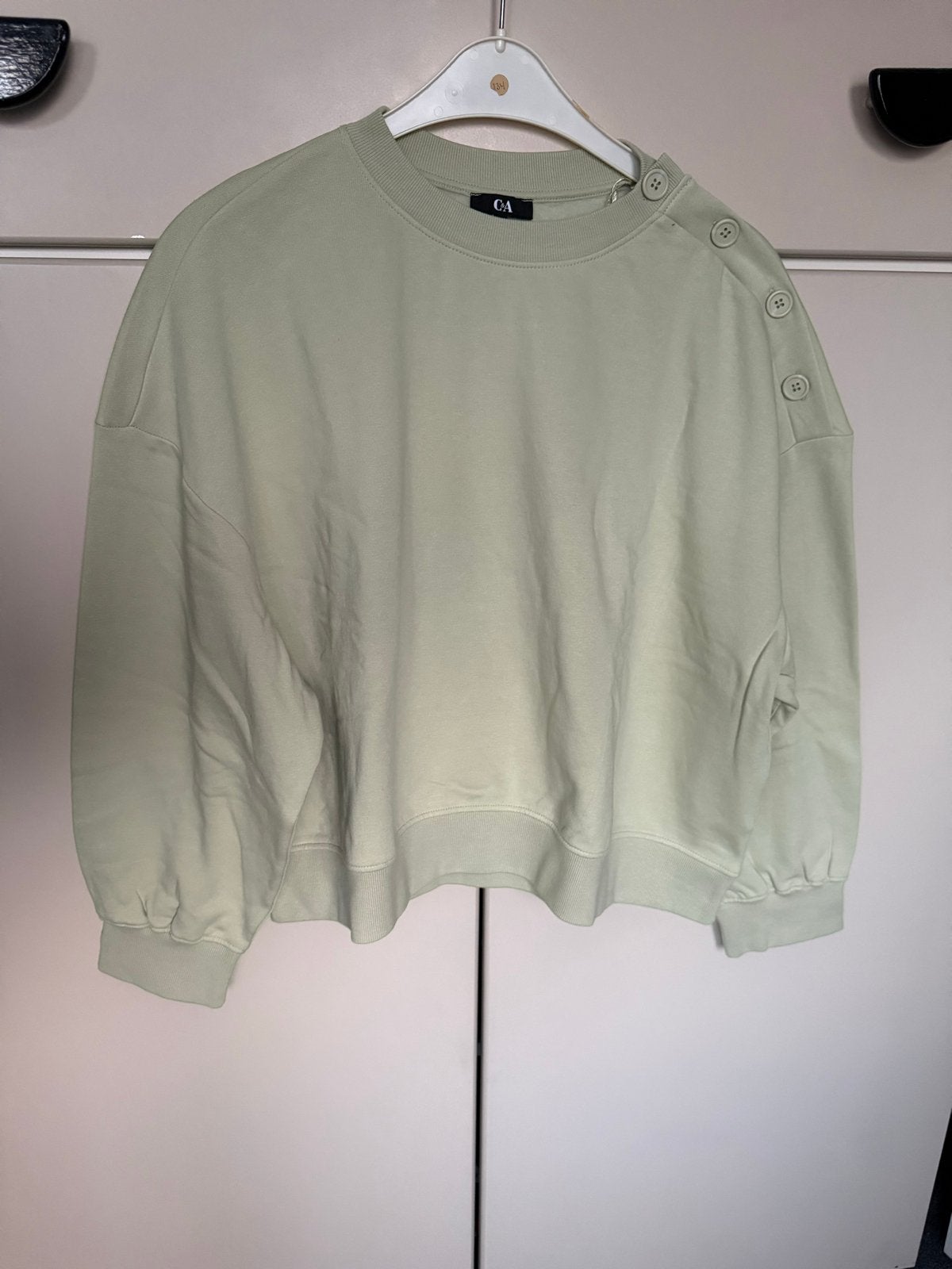 C&A sweater met knoopjes - Maat M, Verzenden, Nieuw, Maat 38/40 (M), Groen