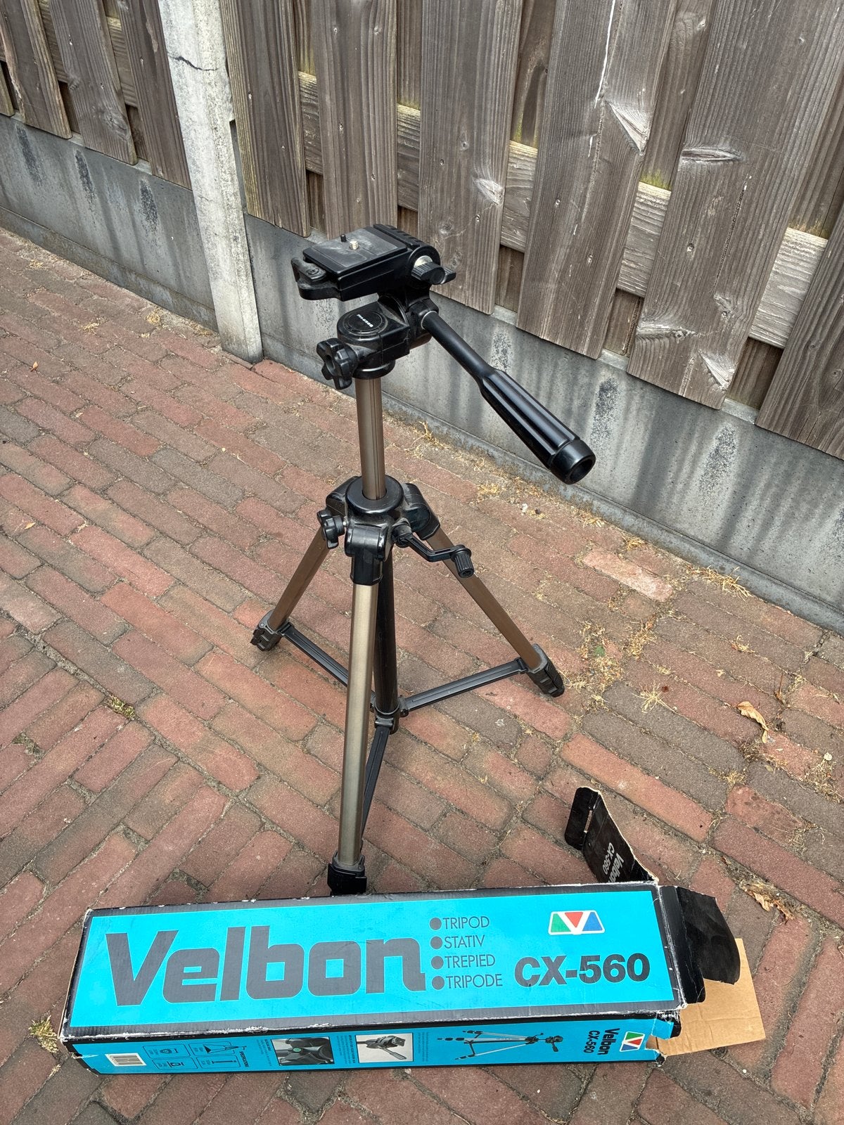 Velbon CX-560 Statief - Zo goed als nieuw, Velbon, Snelkoppelingsplaat, Zo goed als nieuw, 150 tot 175 cm
