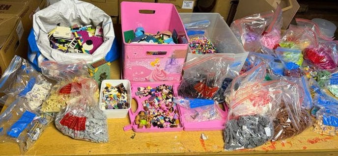 Heel veel LEGO, grote partij en boekjes, Ophalen, Gebruikt
