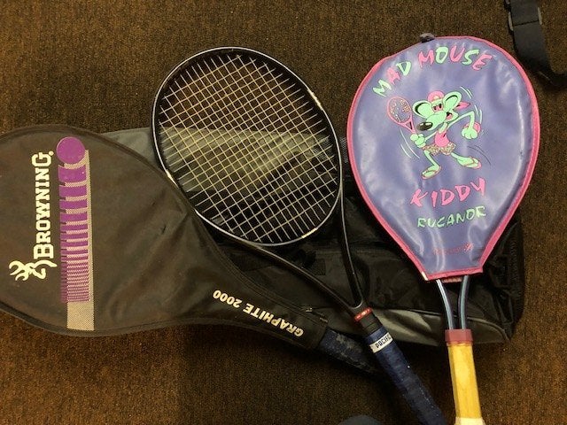 3 tennisrackets met tennistas, Sport en Fitness, Tennis, Ophalen of Verzenden, Gebruikt, Racket, Overige merken