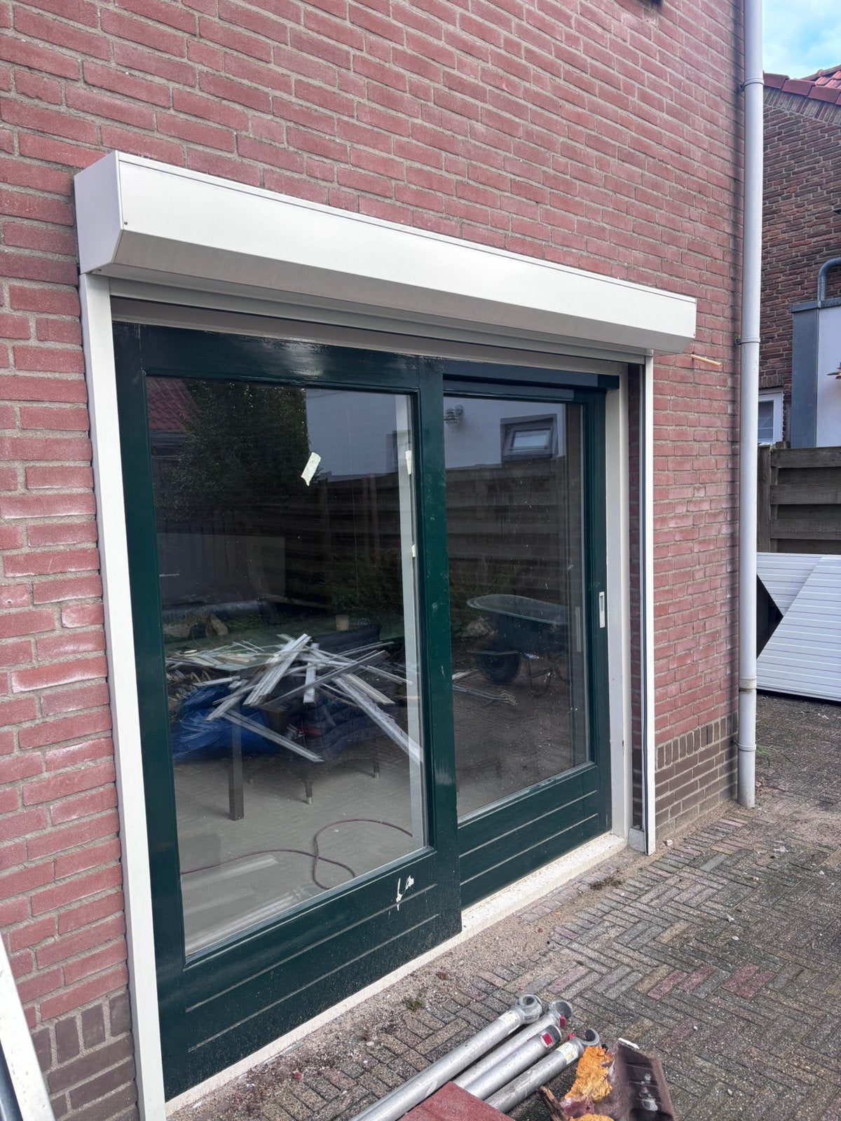 Elektrische rolluik, Doe-het-zelf en Verbouw, Ophalen, Gebruikt, 200 cm of meer, Wit