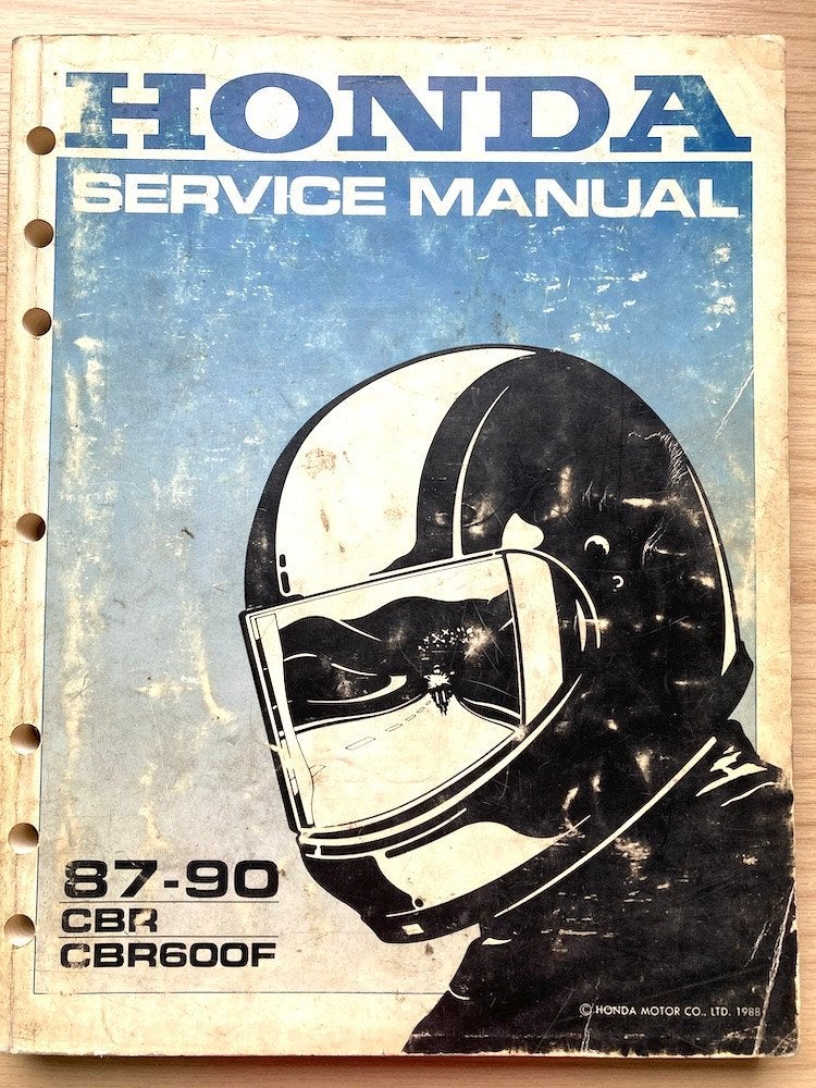 Honda CBR600F Hurricane 1987-1990 Service Manual, Motoren, Handleidingen en Instructieboekjes, Verzenden, Honda