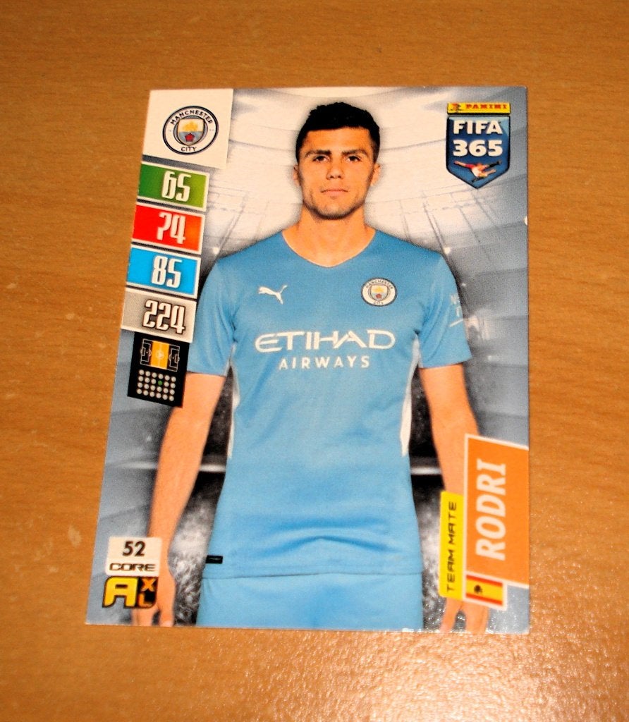 Rodri // Panini FIFA 365, Ophalen of Verzenden, Zo goed als nieuw, Buitenlandse clubs, Poster, Plaatje of Sticker