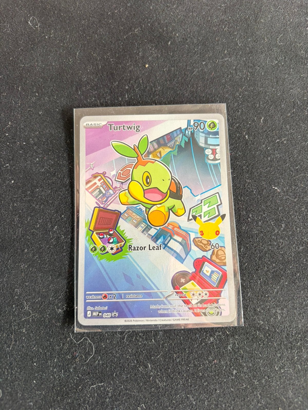 Turtwig 040 Promo Pokemon kaart, Ophalen, Zo goed als nieuw