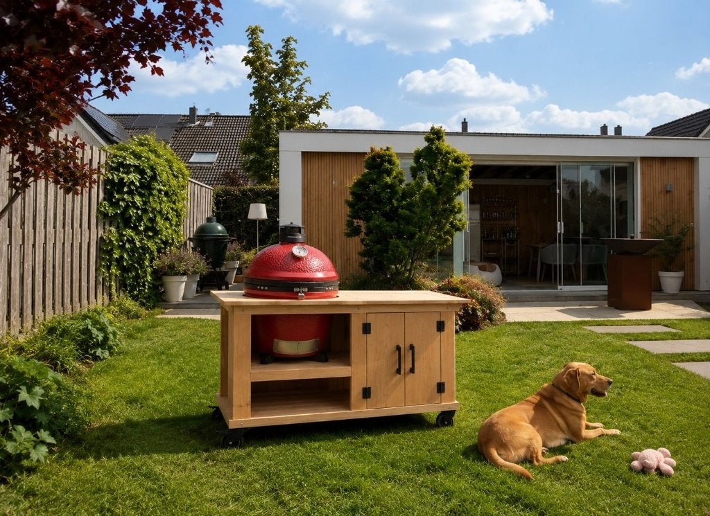 Aktie!!! Kamado Joe Classic 1+Douglas Buitenkeuken € 1499,-!, Ophalen, Nieuw, Vrijstaand, Kamado Joe
