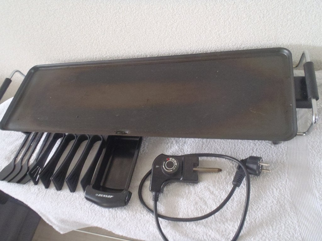 Teppanyaki grillplaat /Dunlop grillplaat 70 cm lang, Ophalen, Zo goed als nieuw, Tafelgrill