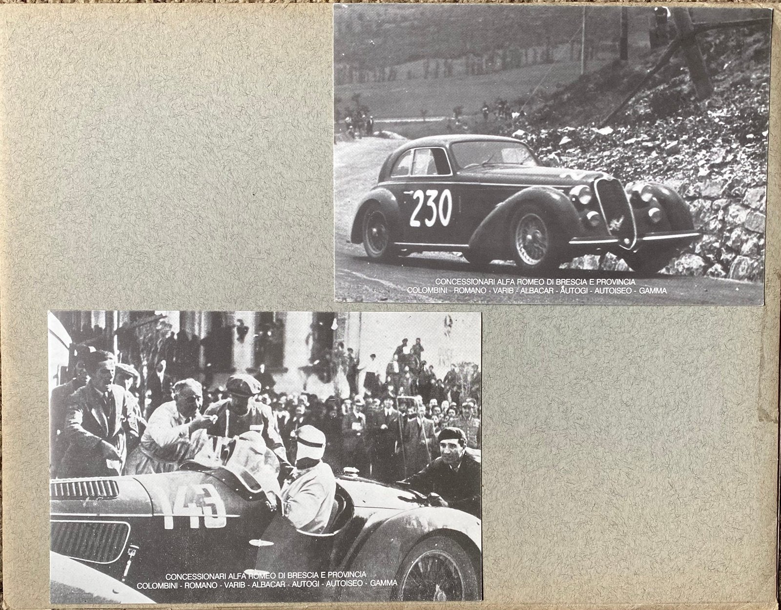 Alfa Romeo ansichtkaarten, Ophalen of Verzenden, Nieuw, Auto's