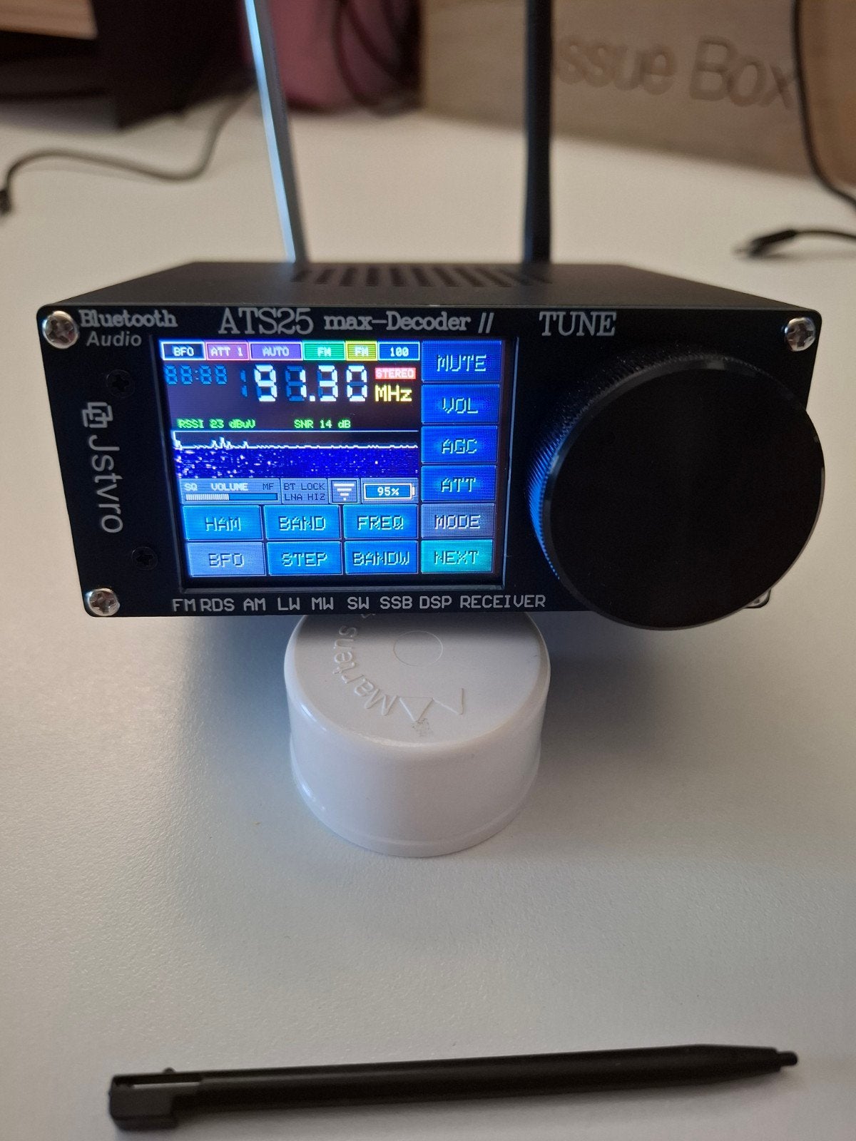 ATS25 Max Decoder II DSP Ontvanger met MLA-30+ Antenne, Telecommunicatie, Ophalen of Verzenden, Zo goed als nieuw, Ontvanger