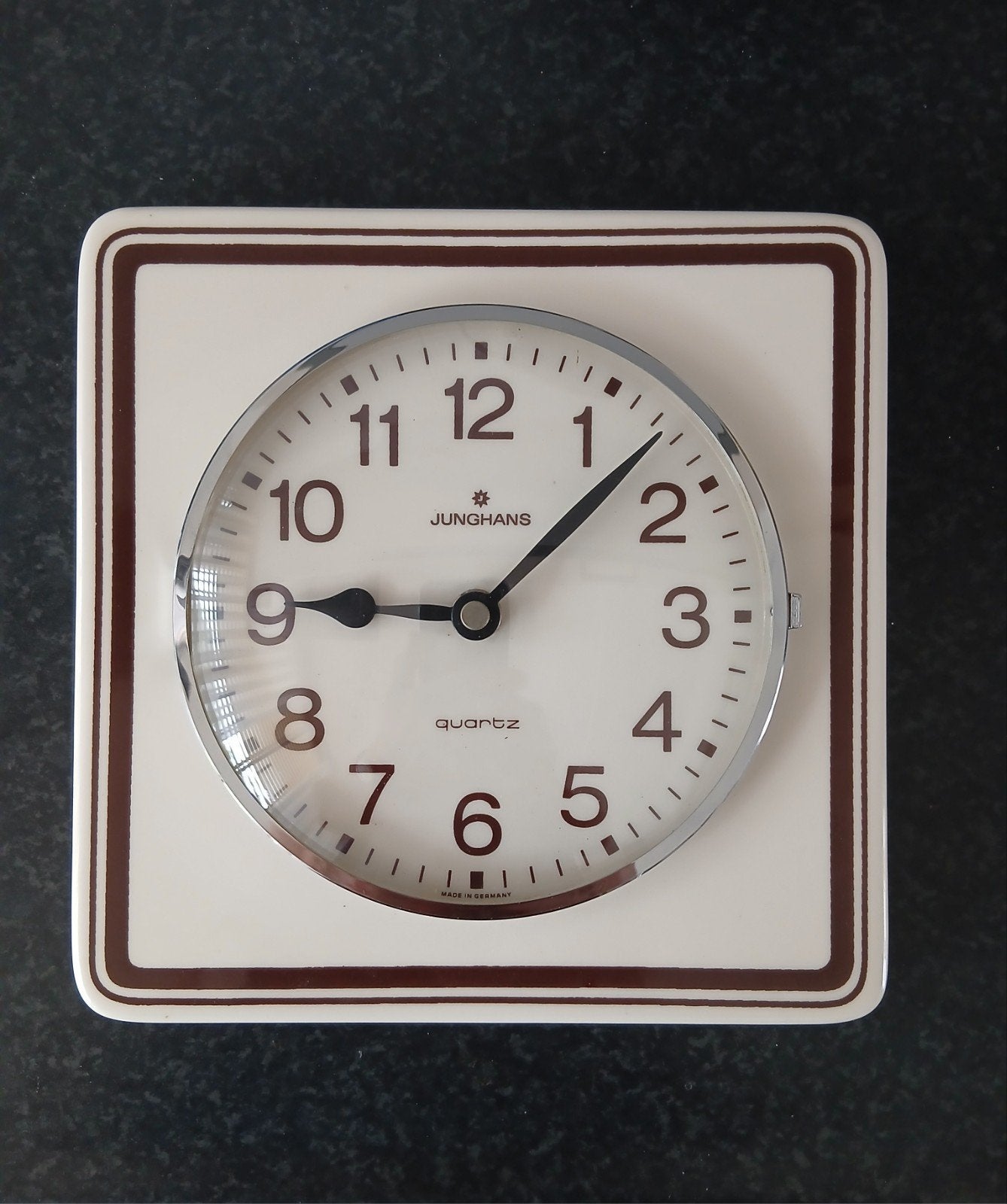 vintage keramiek Junghans wandklok, Ophalen of Verzenden