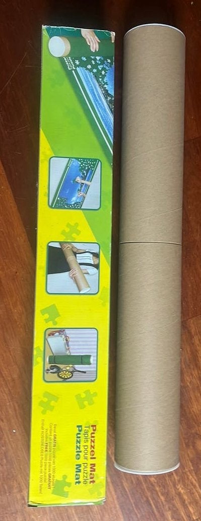 Puzzelmat in koker puzzle met gratis puzzle nieuw, Ophalen of Verzenden, 500 t/m 1500 stukjes, Nieuw, Legpuzzel
