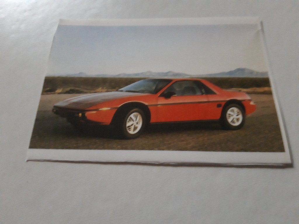 Pontiac Fiero - ansichtkaart, Ophalen of Verzenden, 1960 tot 1980, Ongelopen, Voertuig