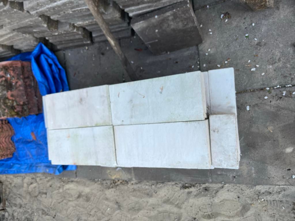 Diverse kalkzandsteen restpartij - Ideaal voor kleine projec, Ophalen, Gebruikt, Kalkzandstenen