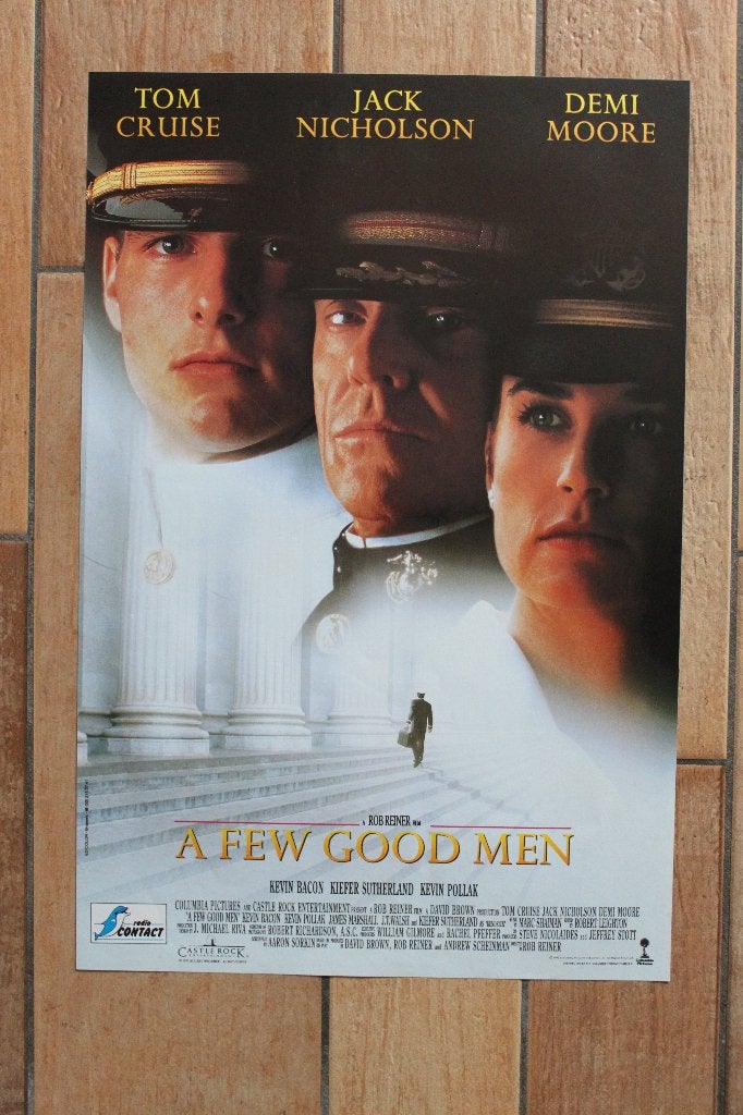 filmaffiche Tom Cruise A Few Good Men filmposter, Rechthoekig Staand, Ophalen of Verzenden, Zo goed als nieuw, A1 t/m A3