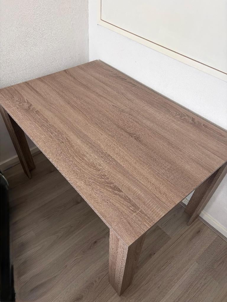 Eettafel Sepp - donker eiken - 75x120x80 cm, Ophalen, 50 tot 100 cm, 100 tot 150 cm, Eikenhout