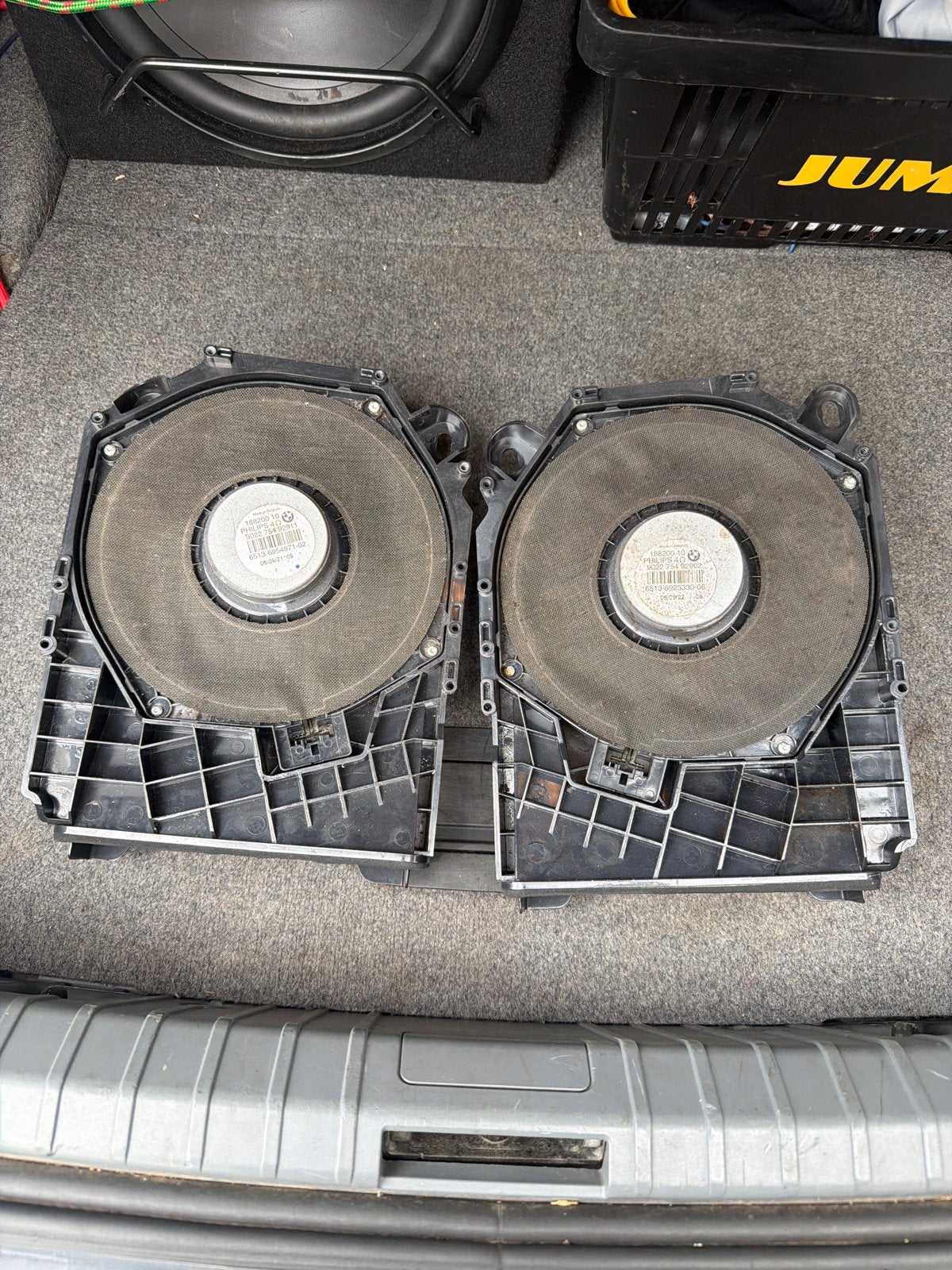 BMW E90 Subwoofers - Originele Onderstoel Subwoofers, Ophalen, Gebruikt