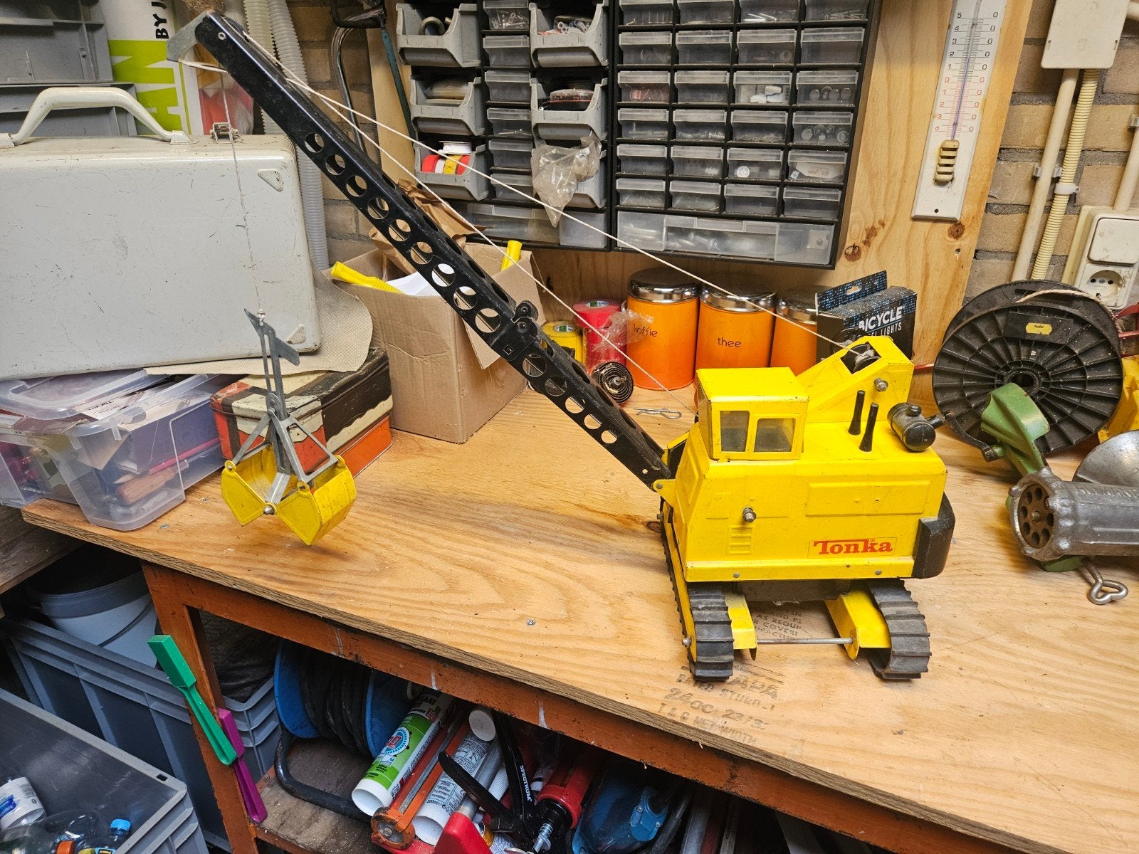 vintage tonka rupskraan, Ophalen of Verzenden, Gebruikt, Auto, Overige merken