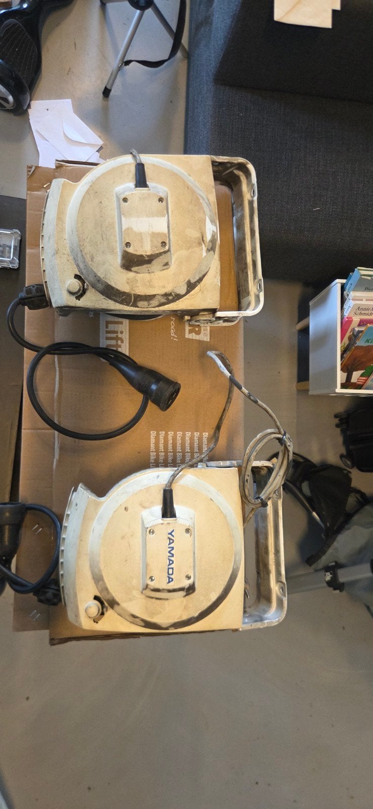 Yamada kabelhaspel met stroomkabel 20 mtr, Ophalen of Verzenden, Gebruikt, Kabel of Snoer