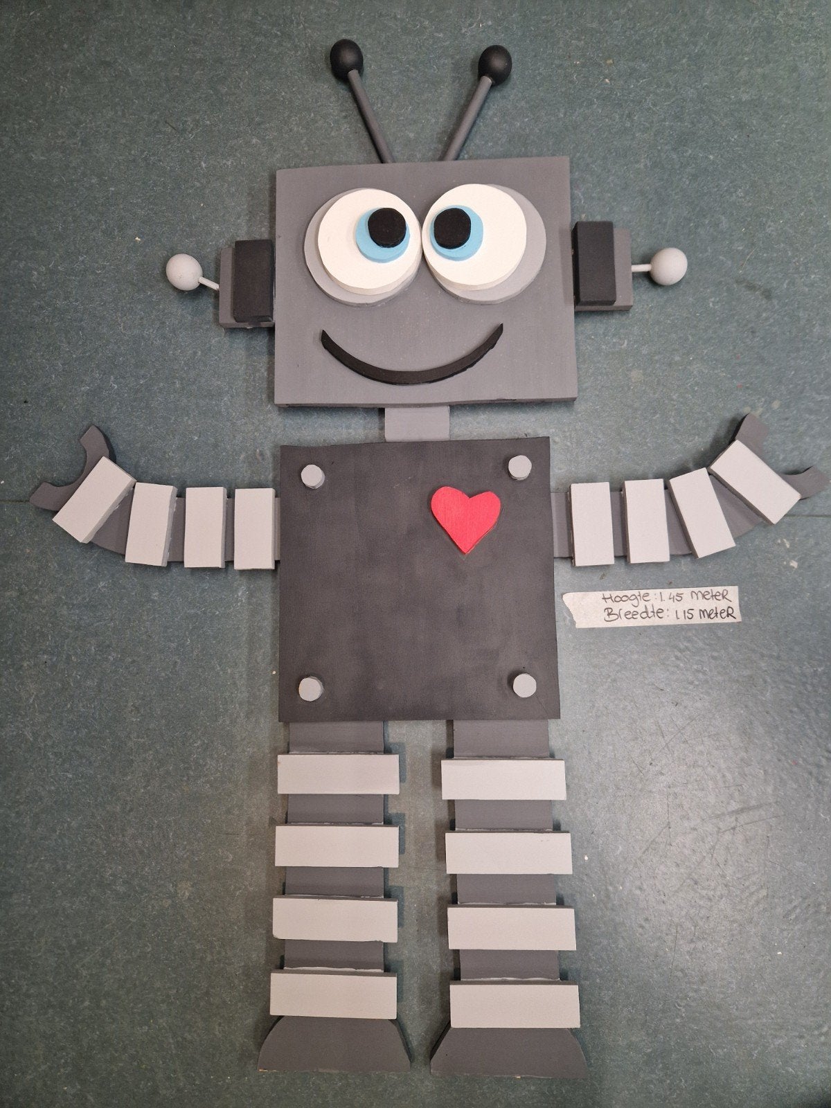 Geboortebord - Robot, Kinderen en Baby's, Kraamcadeaus en Geboorteborden, Ophalen, Gebruikt, Geboortebord