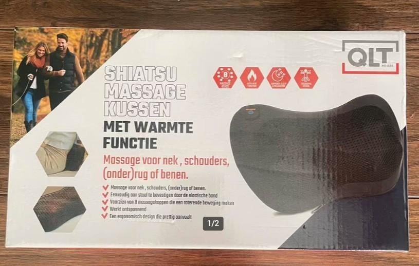 Shiatsu Massagekussen met warmte functie NIEUW, Ophalen of Verzenden, Nieuw, Massagestoel of Kussen