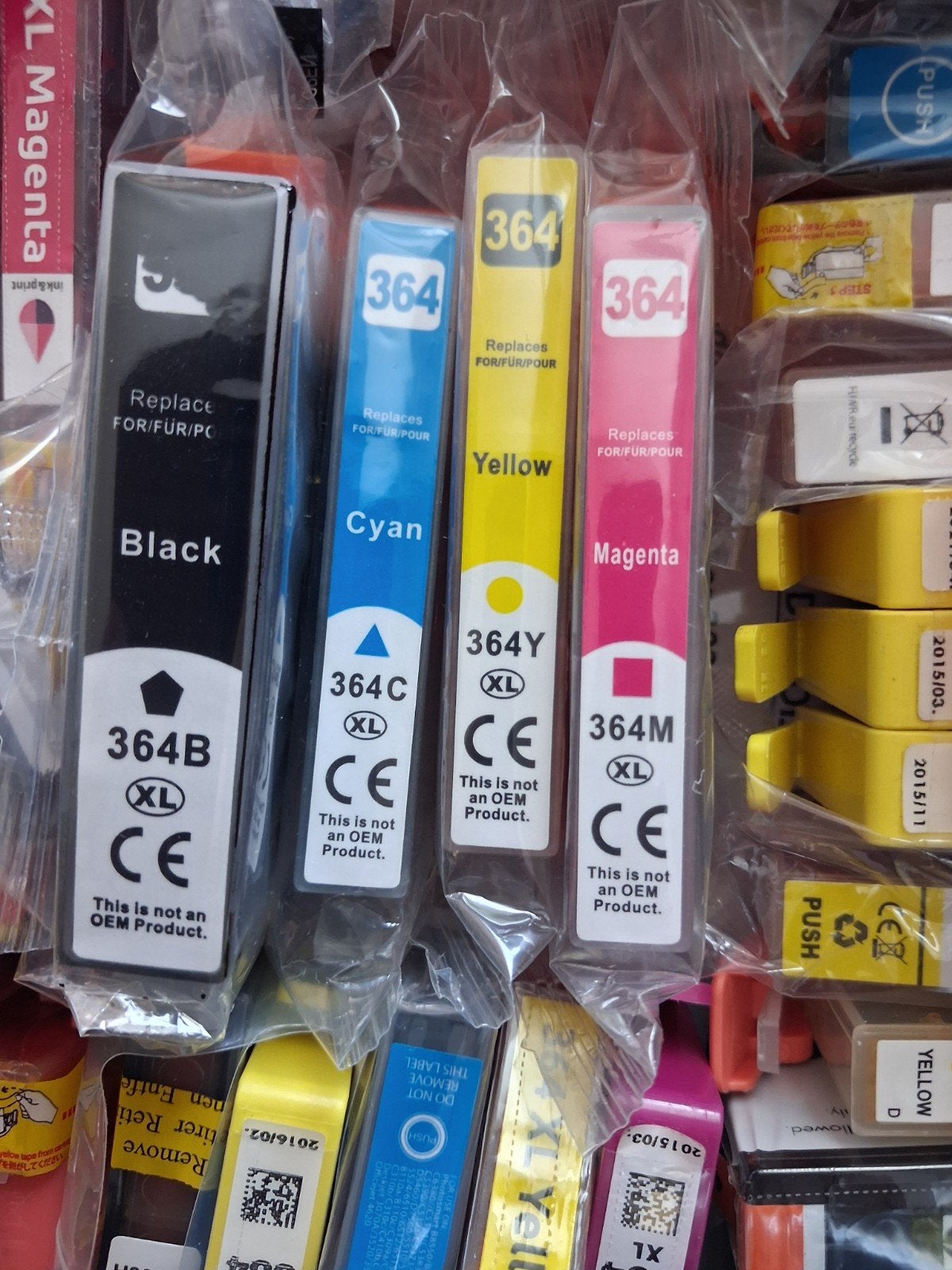 HP 364 Huismerk Cartridges - Zwart, Cyaan, Geel, Magenta, Ophalen of Verzenden, Nieuw, Cartridge, Huismerk