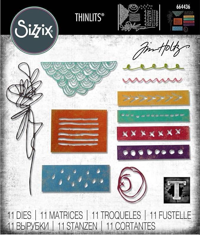 Sizzix Tim Holtz Thinlits Media Marks #664436, Verzenden, Nieuw, Frame of Mal, Sizzix