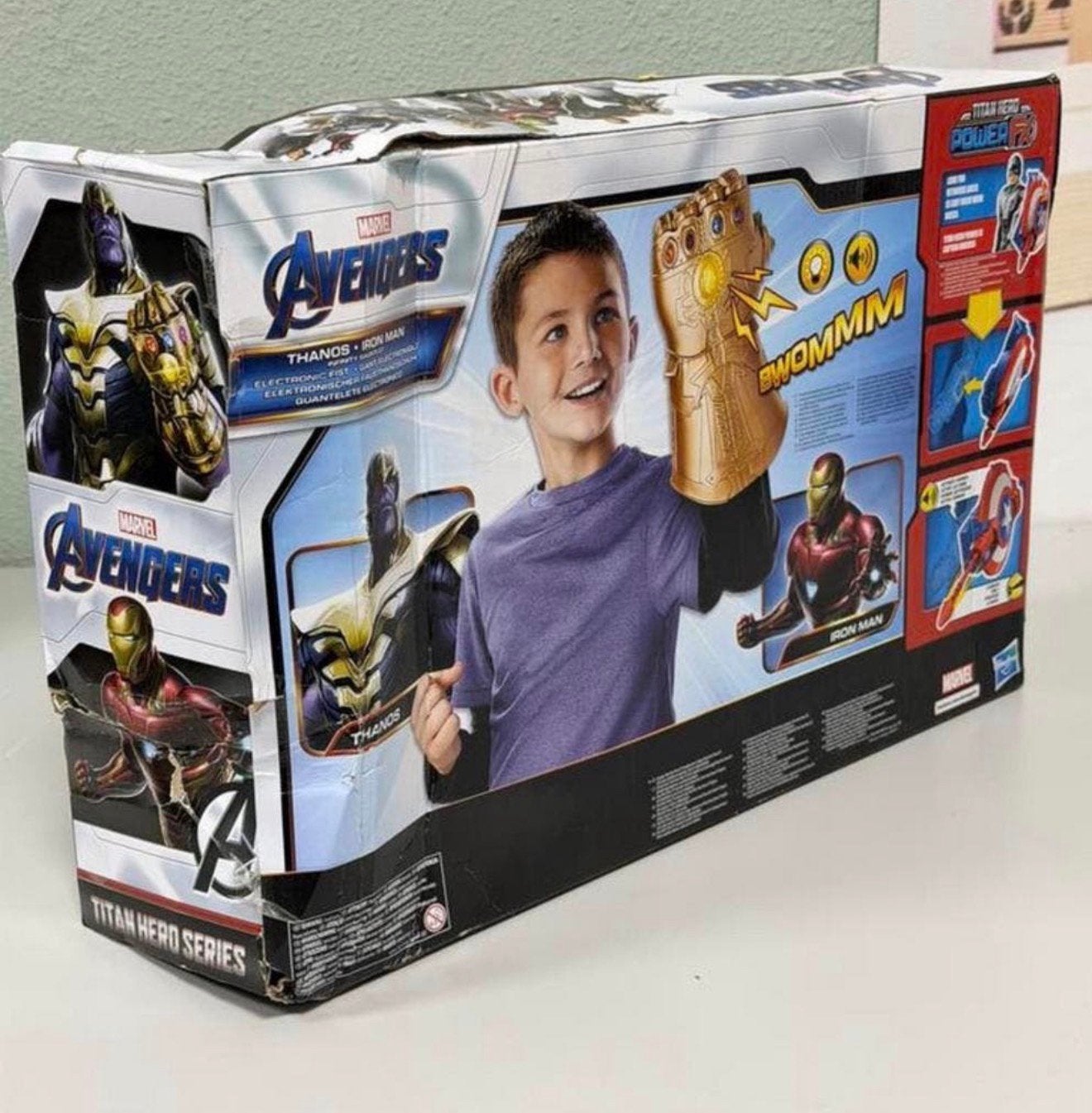Marvel Avengers Thanos & Iron Man + Infinity Handschoen set, Nieuw, Ophalen of Verzenden, H, H