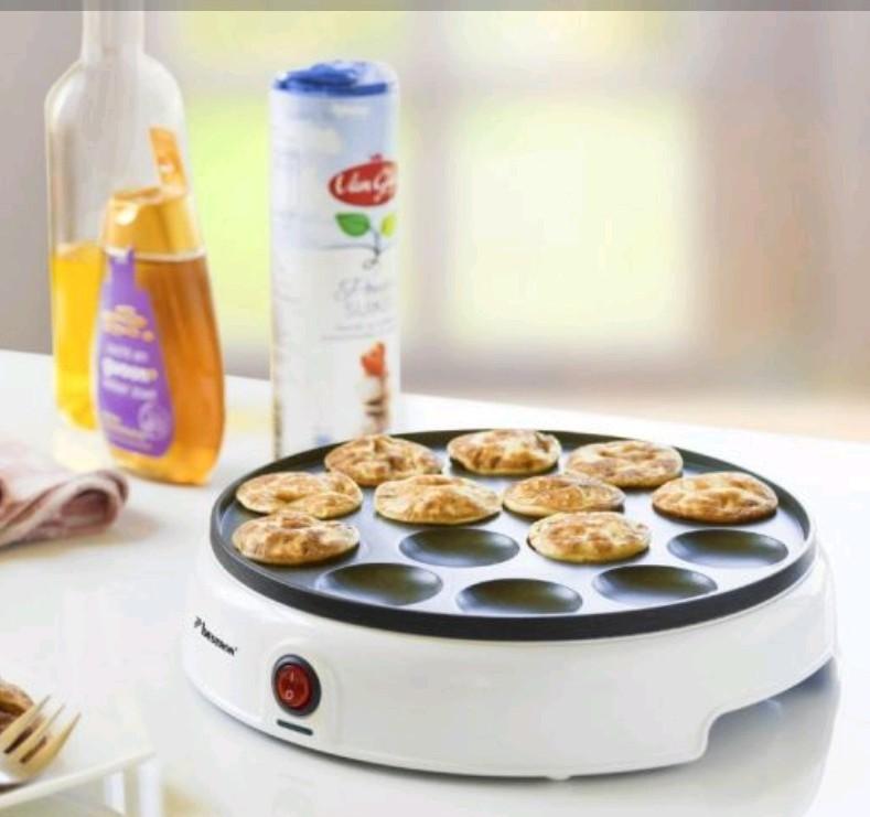 Poffertjes Pan Bestron, Ophalen of Verzenden, Zo goed als nieuw, Rvs, Koekenpan of Braadpan