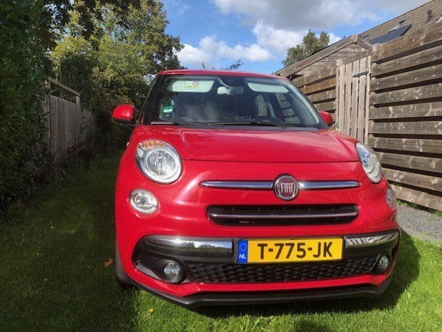 Fiat 500L 1.4 70KW 2017 Rood, Voorwielaandrijving, Zwart, 400 kg, Leder en Stof