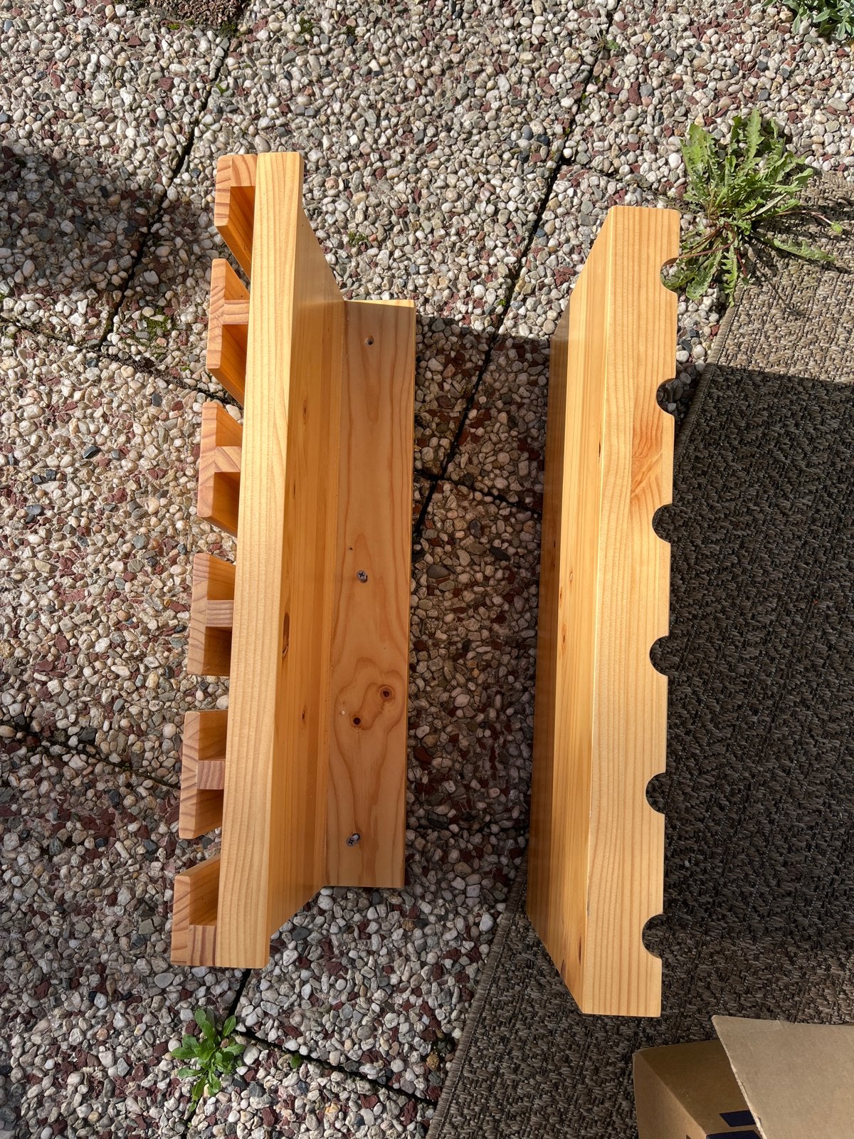 Houten wijn- en bierrek, Ophalen, Gebruikt, 5 tot 15 flessen, 5 – 50