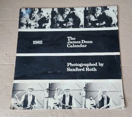 Originele kalender van Sanford Roth met James Dean uit 1982, Verzamelen, Ophalen of Verzenden, Gebruikt, Poster, Artwork of Schilderij