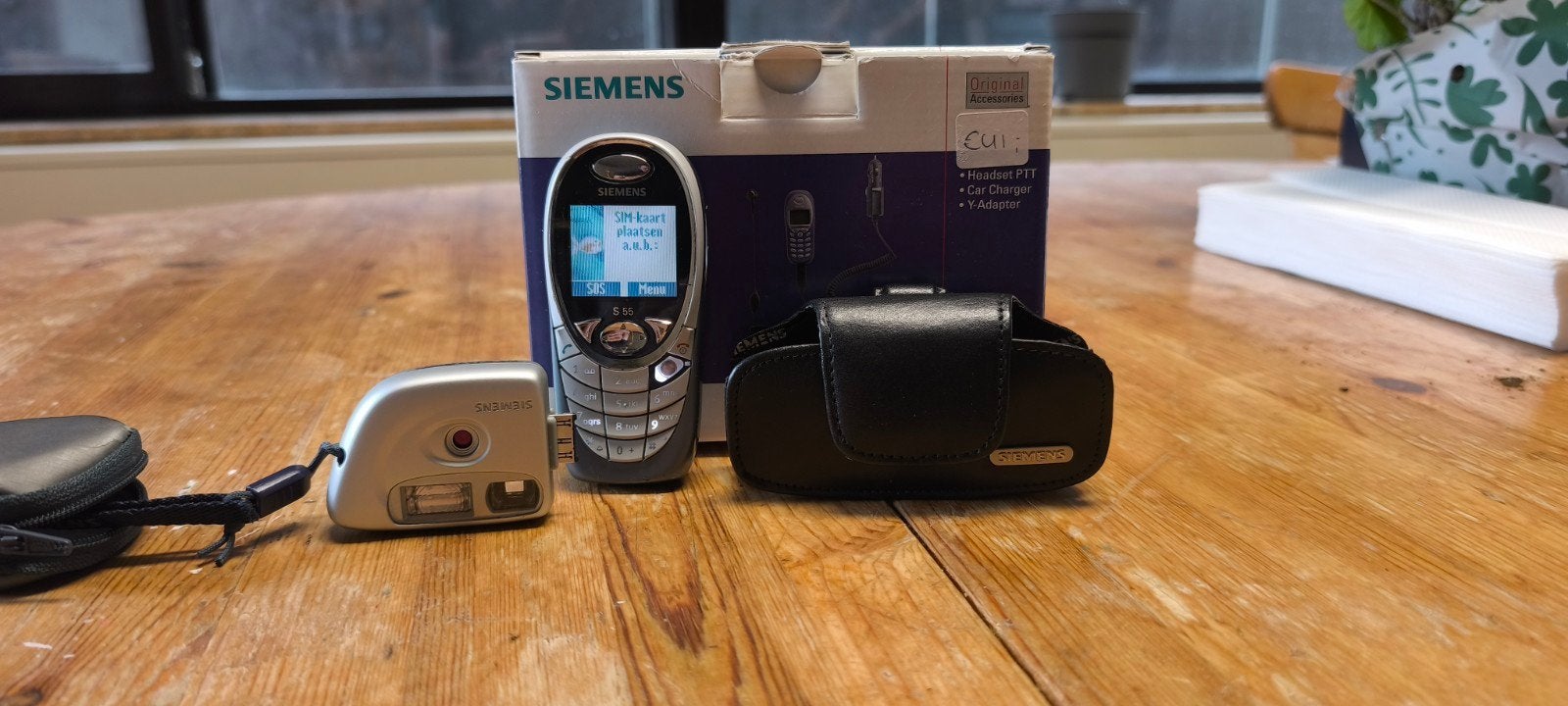 Siemens S55 met accessoires en originele verpakking, Telecommunicatie, Gebruikt, Ophalen of Verzenden, Minder dan 3 megapixel