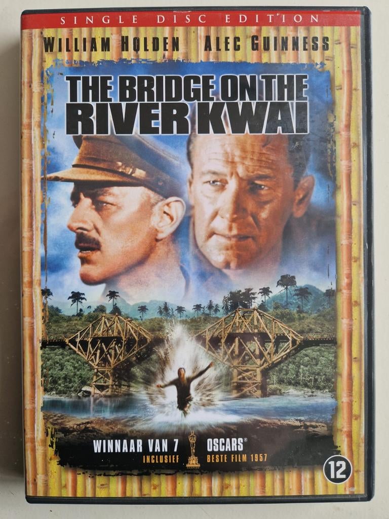THE BRIDGE ON THE RIVER KWAI [DVD] WW2 Oorlog, Vanaf 12 jaar, Verzenden, Gebruikt, Oorlog