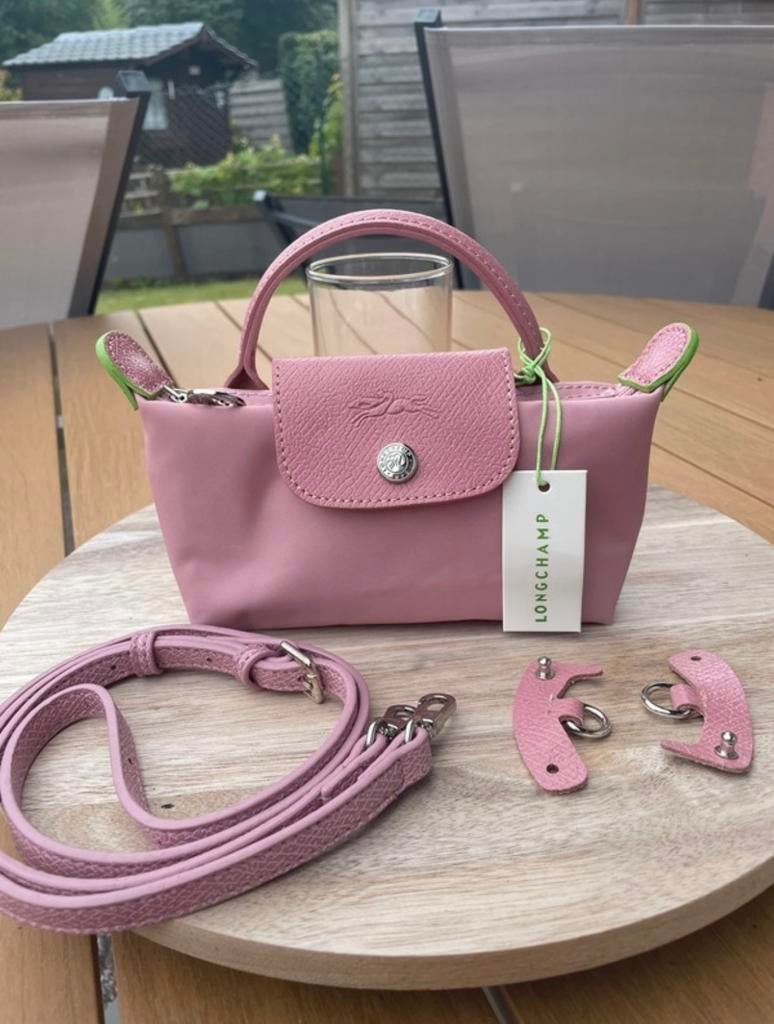Mini longchamp roze, Longchamp, -, Schoudertasje, -