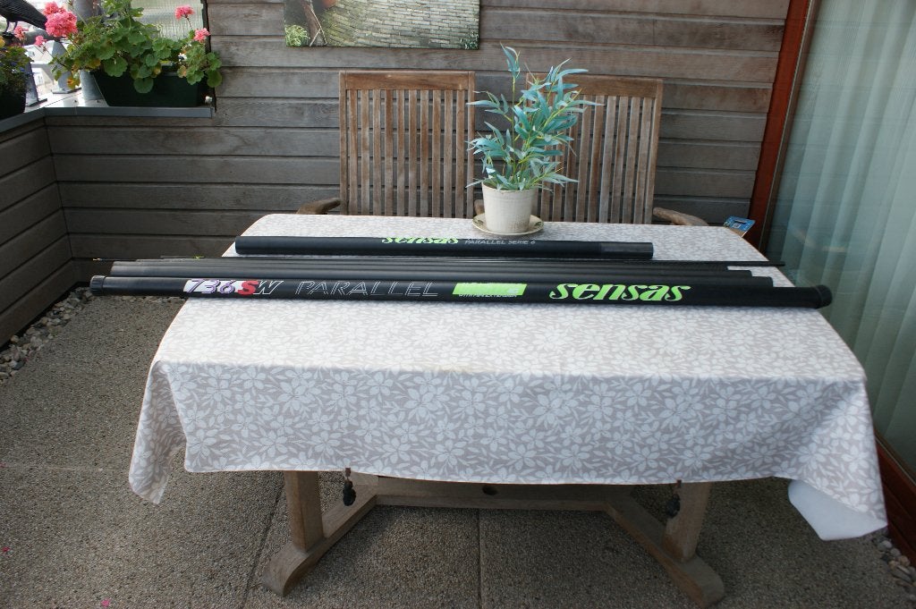 SENSAS   736 SW parallel  Vraagprijs € 250--, Ophalen, Zo goed als nieuw, Vaste hengel