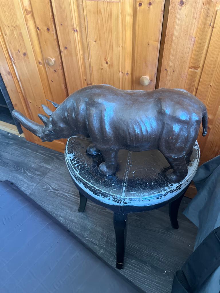 Decoratief Neushoorn Beeld - Uniek en Robuust, Ophalen