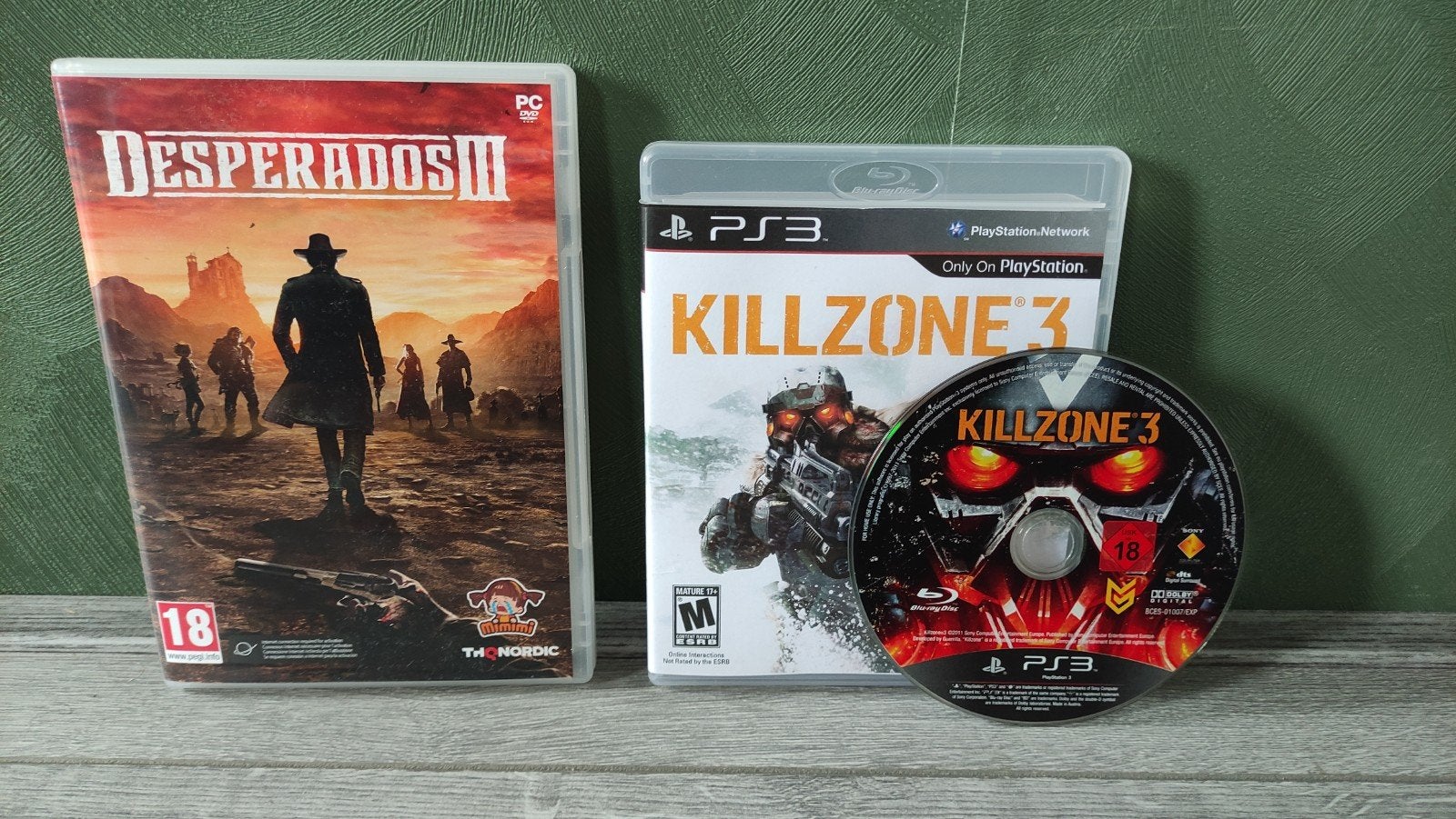 Killzone 3 ps3 en gratis desperados 3 pc game, 3 spelers of meer, Ophalen of Verzenden, Zo goed als nieuw, Vanaf 3 jaar